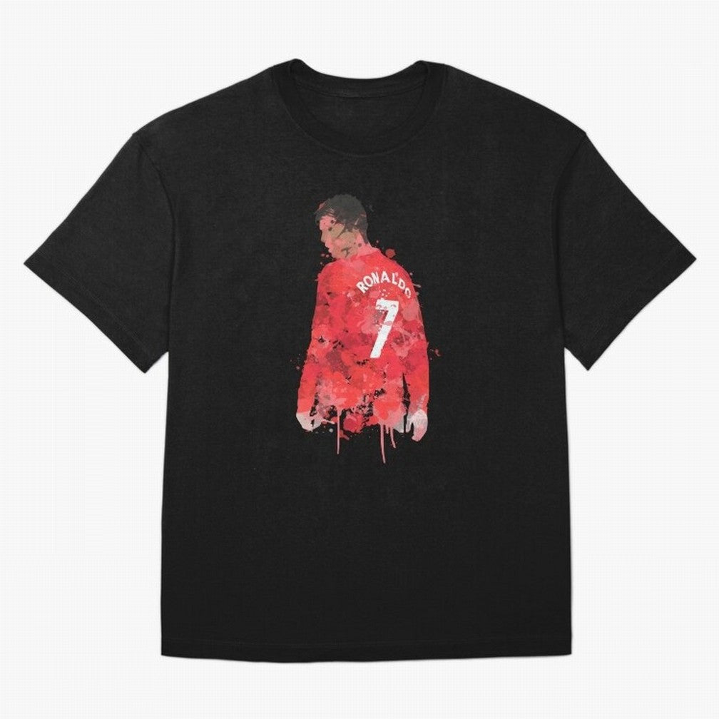 Cristiano Ronaldo - Manchester United Legend Art Oversized T-Shirt Bring International Match Energy to FIFA World Cup 2026 Driven by Messi, CR7 and Mbappe, Argentina Energy, Goal Celebration Energy, Supporter Heritage, Football Icons and Worldwide