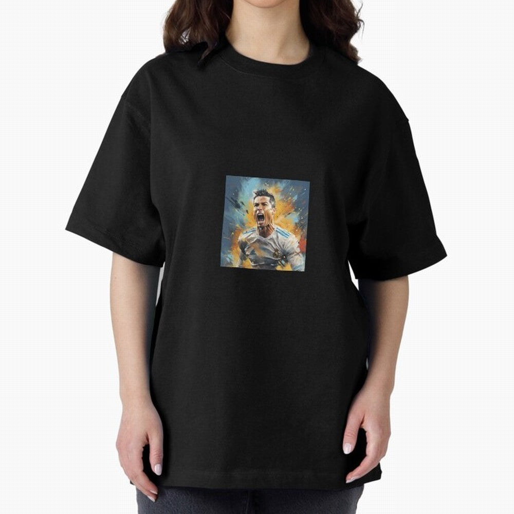 Cristiano Ronaldo Oversized T-Shirt Support Iconic Players in FIFA World Cup 2026 for Fans of Mbappe and Neymar and Argentina, Bringing Champion Mindset, Group Stage Buzz, Knockout Tension and Passionate Fan Culture; Perfect for Fans, Collectors,