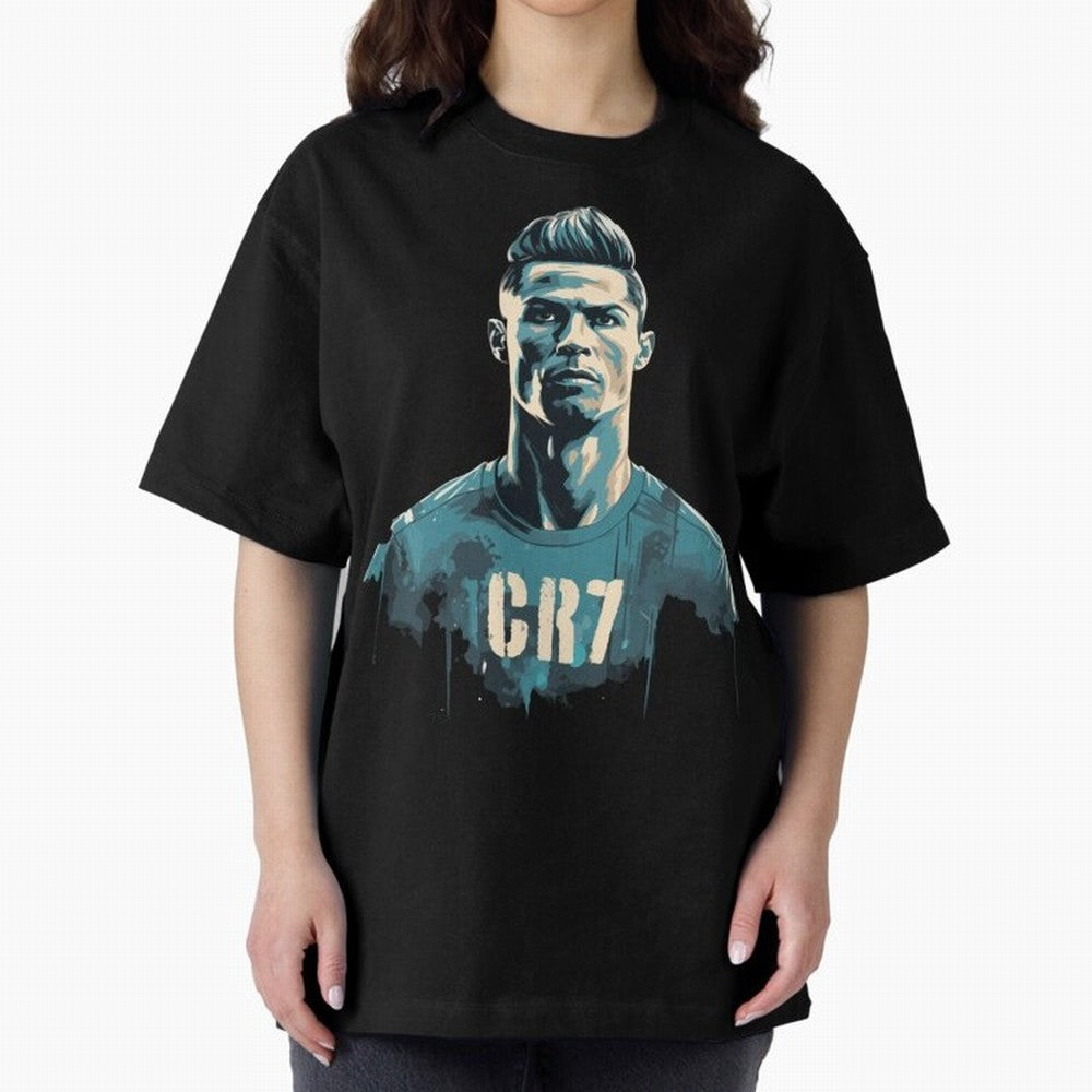 CR7 Oversized T-Shirt Make Your Look Match Match Day Hype around FIFA World Cup 2026 USA Canada Mexico, CR7 and Messi, England and Germany, Stadium Chants, National Pride, Trophy Dreams and Unforgettable Football Memories; Great for Supporters Who