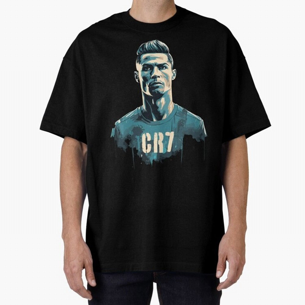 CR7 Oversized T-Shirt Make Your Look Match Match Day Hype around FIFA World Cup 2026 USA Canada Mexico, CR7 and Messi, England and Germany, Stadium Chants, National Pride, Trophy Dreams and Unforgettable Football Memories; Great for Supporters Who