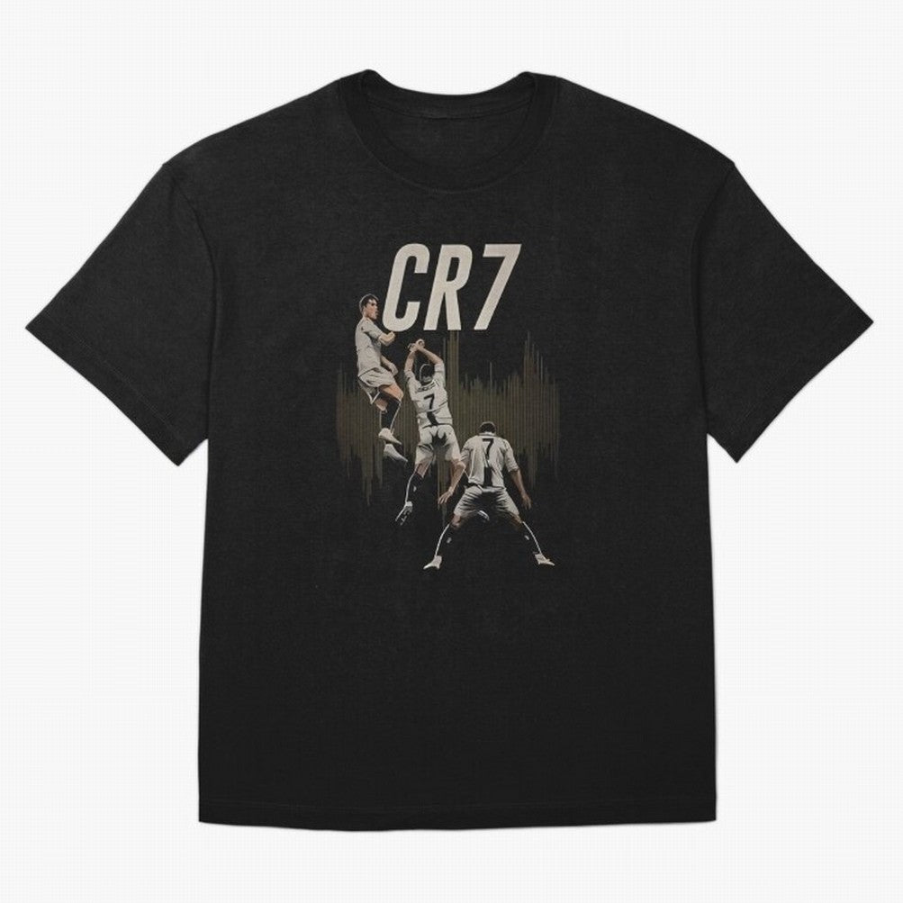 Cr7 Oversized T-Shirt Bring a Vintage Feel to the FIFA World Cup 2026 Journey through Mbappe Highlights, France and Portugal Pride, Global Supporter Spirit, Legendary Goals, National Colors and Tournament Celebration; Ideal for Fans Who Follow