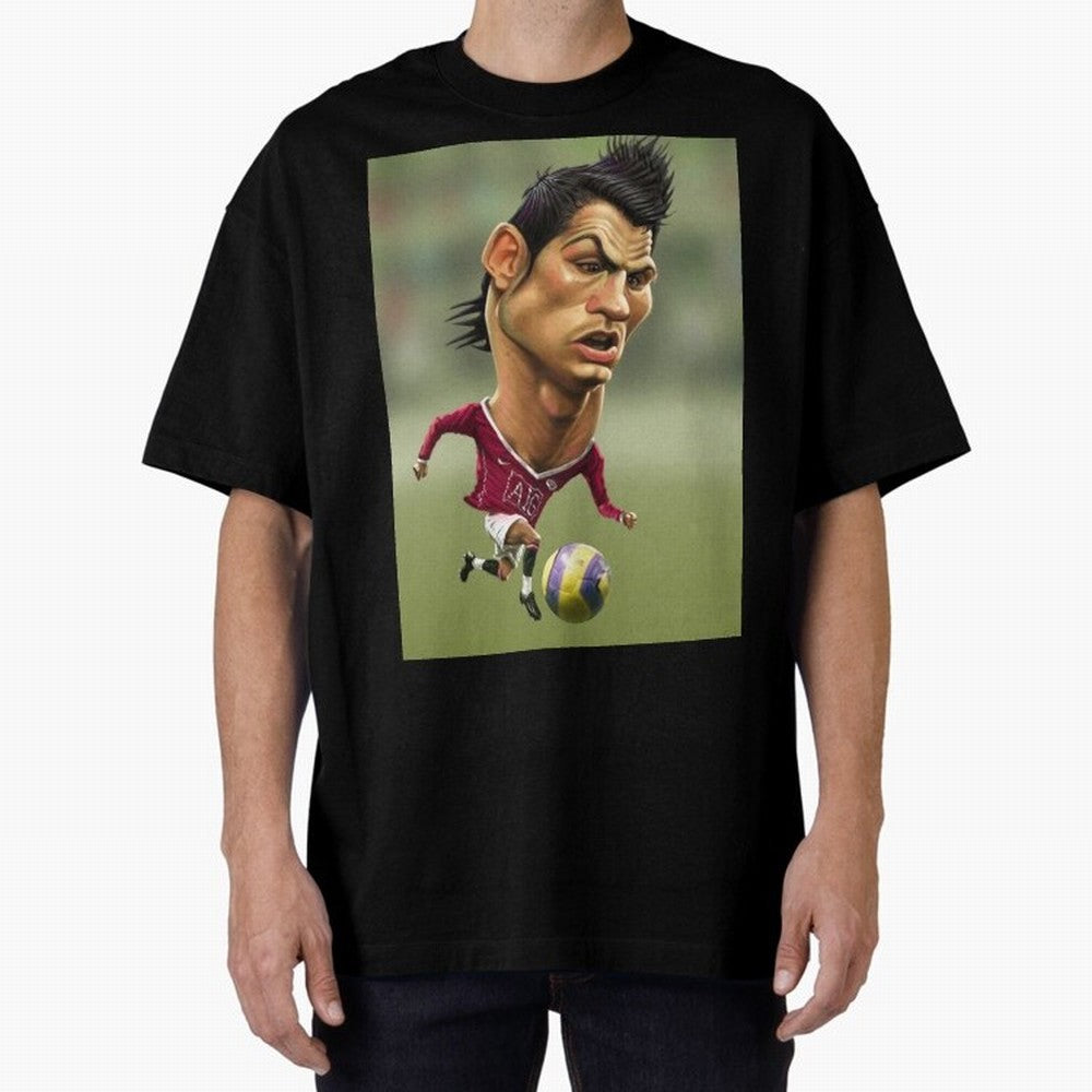 CR7 Cristiano Oversized T-Shirt Celebrate Fan Favorites in Match Day Hype around FIFA World Cup 2026 Group Stage, Messi, CR7 and Mbappe, Germany, Sports Nostalgia, International Competition, Famous Players and Unforgettable Victories; Perfect for