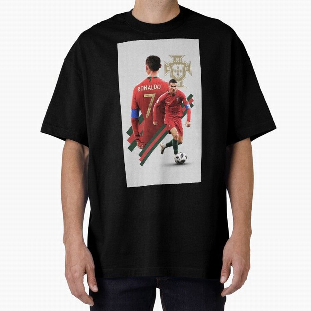 cr qatar Oversized T-Shirt Bring Global Tournament Vibes to Global Football Passion for FIFA World Cup 2026, Inspired by Messi and Cristiano Ronaldo, Brazil, Worldwide Fan Energy, Dramatic Goals, Stadium Lights and Championship Celebrations;