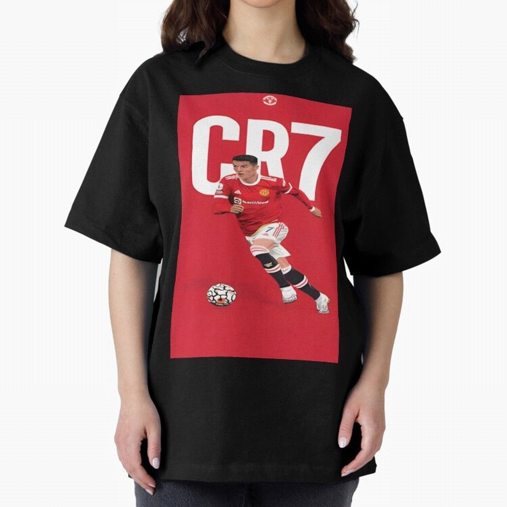 Cr7 Oversized T-Shirt Live for the Drama of FIFA World Cup 2026 Group Stage Spirit, Inspired by France and Portugal, Messi, Neymar and Mbappe, Soccer Culture, Superstar Moments, National Team Dreams and Competitive Fire; Perfect for Fans,