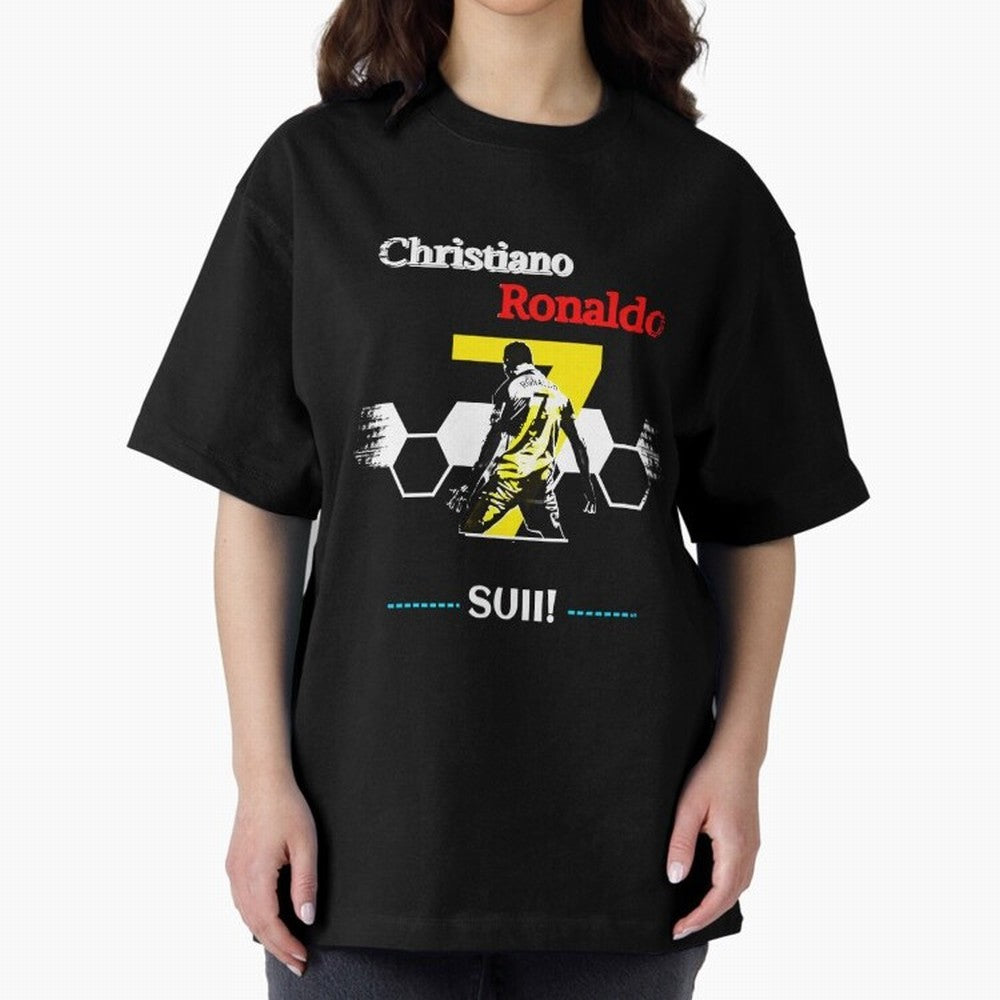 Cristiano Ronaldo Cr7 Oversized T-Shirt Bring World Football Passion into Global Football Passion for FIFA World Cup 2026, Driven by Messi, CR7 and Mbappe, Portugal, Football Festival Excitement, Trophy Ambitions, Country Rivalries and Star Player