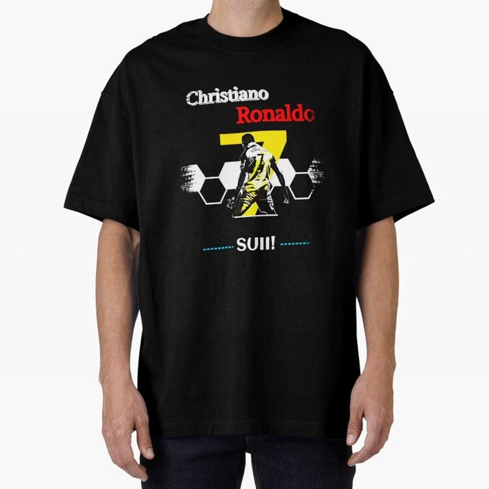 Cristiano Ronaldo Cr7 Oversized T-Shirt Bring World Football Passion into Global Football Passion for FIFA World Cup 2026, Driven by Messi, CR7 and Mbappe, Portugal, Football Festival Excitement, Trophy Ambitions, Country Rivalries and Star Player