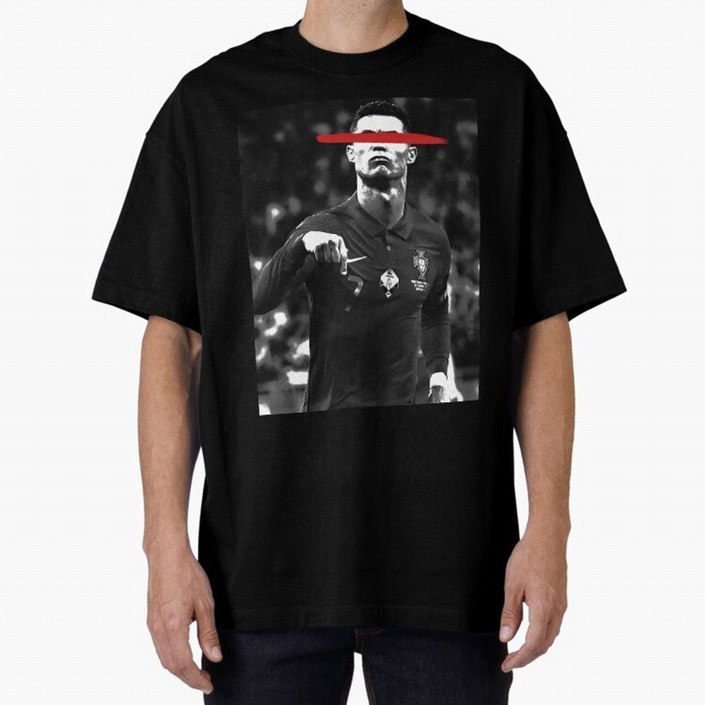 Cristiano in Rubrum Plaga Oversized T-Shirt Build the FIFA World Cup 2026 Journey through Messi, Neymar and Mbappe Highlights, England and Germany Pride, Match Day Excitement, Supporter Culture, Golden Goals and Global Football Passion; Great for