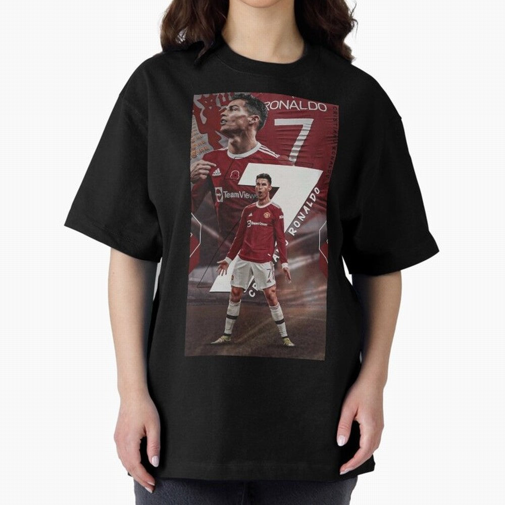 Cristiano Ronaldo Oversized T-Shirt Celebrate Golden Goal Energy in Match Day Hype around FIFA World Cup 2026 USA Canada Mexico, Messi, England, Stadium Chants, National Pride, Trophy Dreams and Unforgettable Football Memories; Made for Collectors
