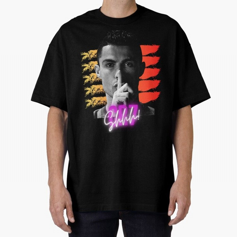 Cristiano Ronaldo cr7 portugal Oversized T-Shirt Bring a Vintage Feel to the FIFA World Cup 2026 Group Stage Journey through Messi, CR7 and Mbappe Highlights, Argentina, France and Brazil Pride, Supporter Pride, Iconic Celebrations, Legendary Names