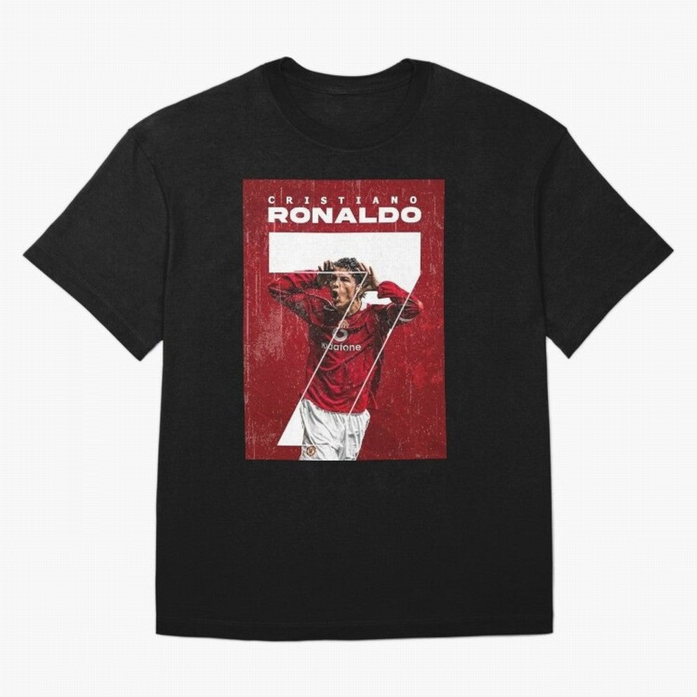 Cristiano Ronaldo Oversized T-Shirt Feel the Heartbeat of FIFA World Cup 2026 Group Stage for Fans of Mbappe and Spain and Netherlands, Bringing Retro Football Energy, Iconic Rivalries, Trophy Chase Drama and Stadium Atmosphere; Perfect for Fans,