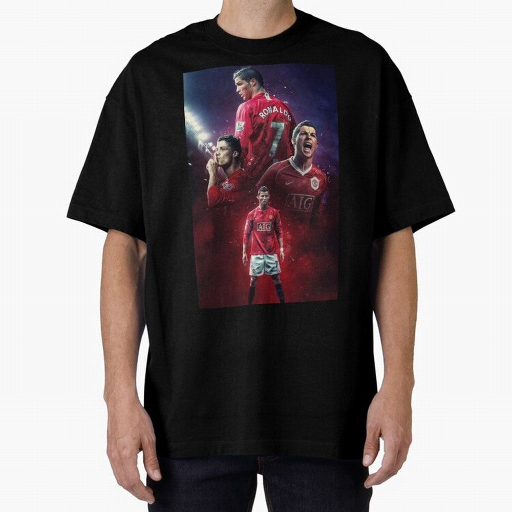 CR7 Art Wallpaper Ronaldo Posters Oversized T-Shirt Represent Fans Who Live for FIFA World Cup 2026 Group Stage Spirit, Filled with England, France and Netherlands, Cristiano Ronaldo, Tournament Hype, Historic Matchups, Family Viewing Parties and