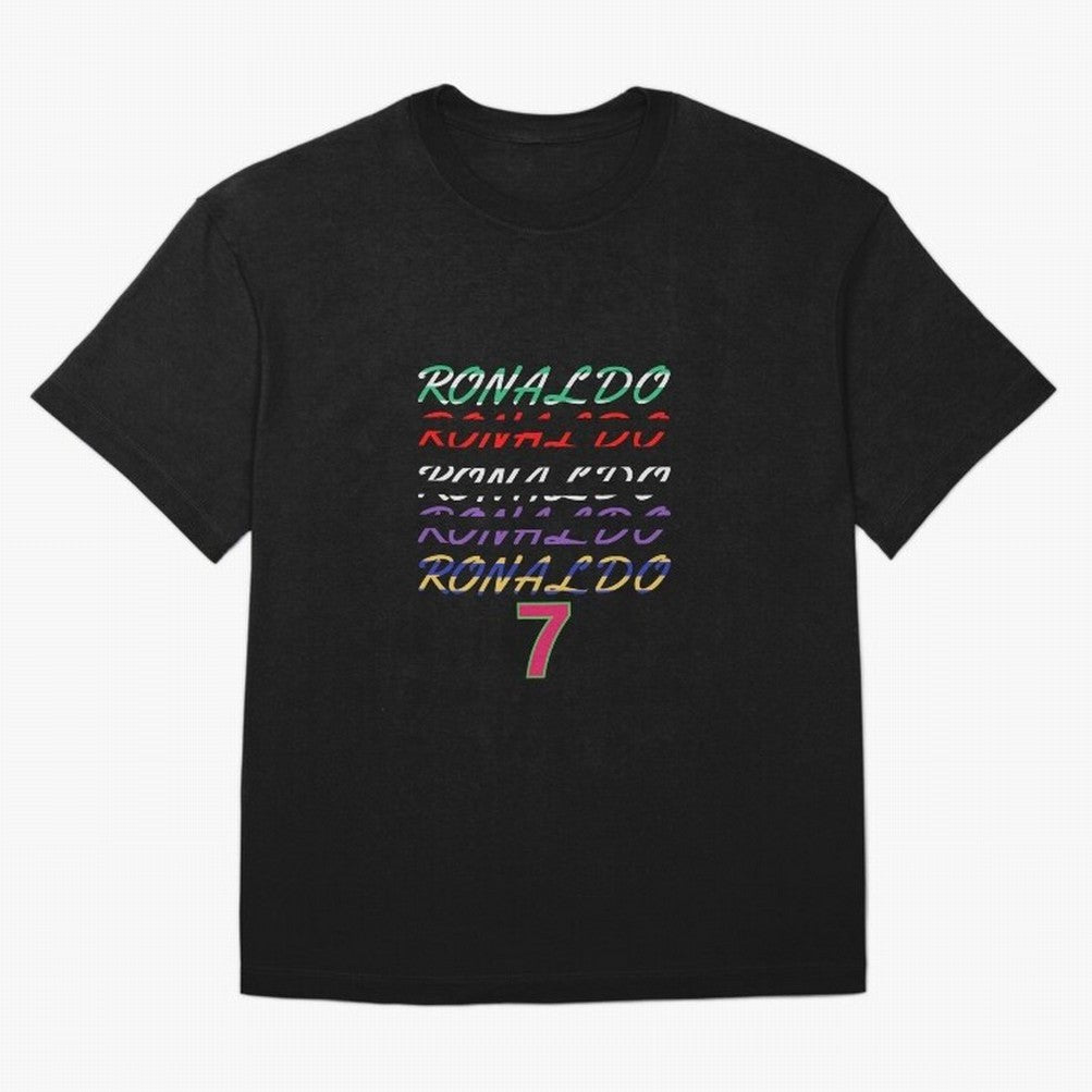 WITH CR7 RONALDO - ALL CAREER Oversized T-Shirt Embrace Match Day Hype around FIFA World Cup 2026, Neymar, Haaland and Cristiano Ronaldo, Spain, Fan Favorite Moments, National Team Passion, Big Match Drama and Soccer History; Perfect for Supporters