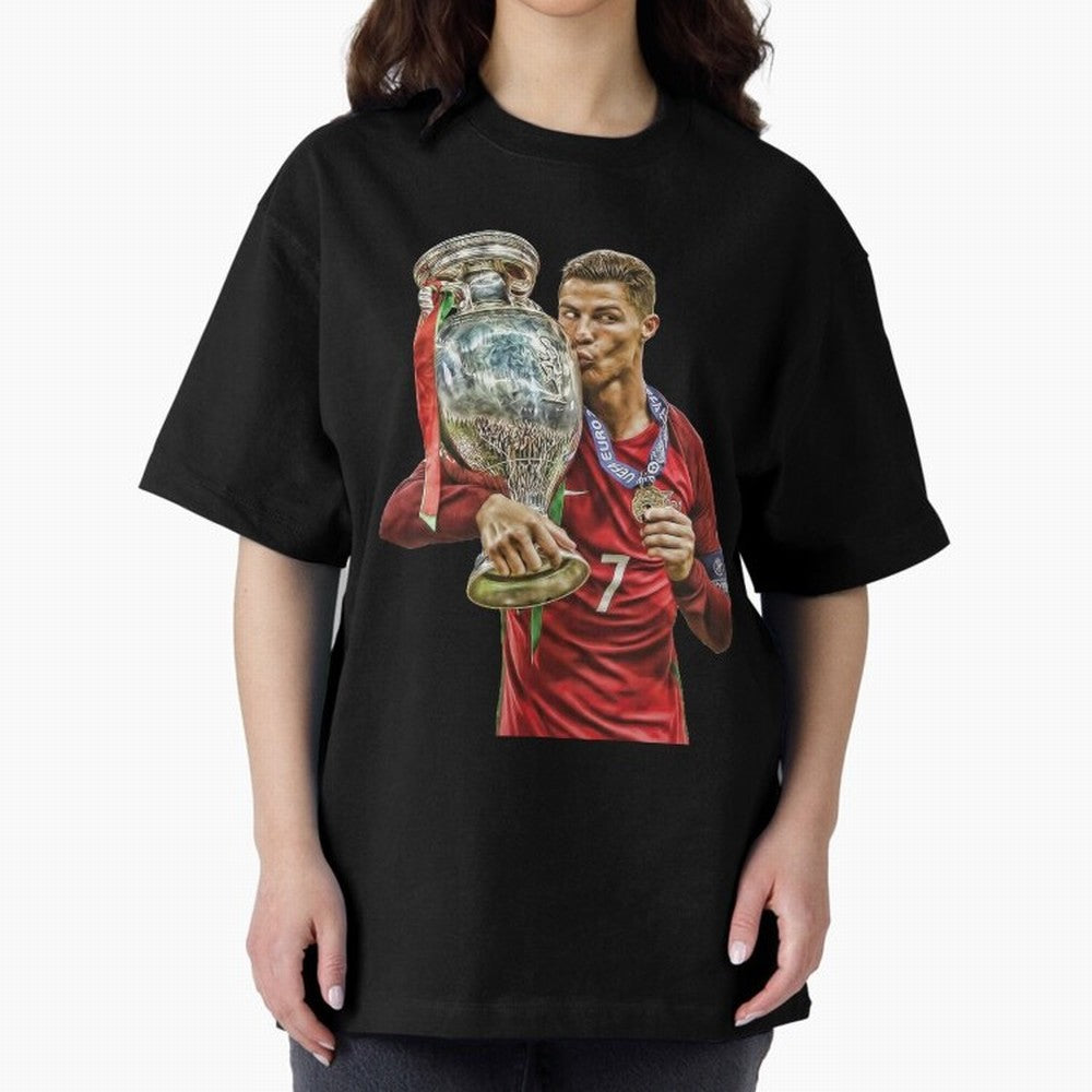 Ronaldo The Lagend Oversized T-Shirt Honor the Beautiful Game during FIFA World Cup 2026 Capturing Messi and Cristiano Ronaldo, Spain Energy, Stadium Memories, Football Loyalty, International Chants and Championship Tradition; Perfect for People