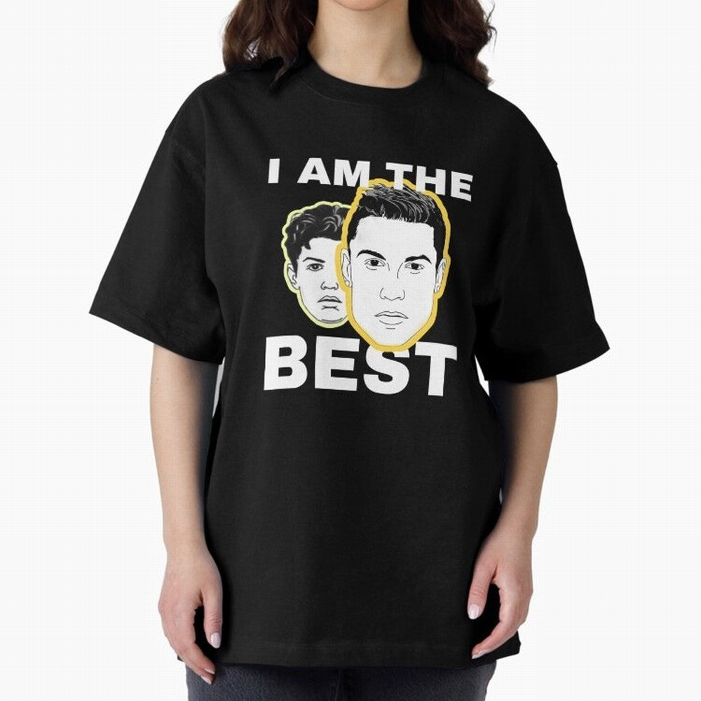 Cristiano Ronaldo - I Am The Best. Oversized T-Shirt Bring World Football Passion into FIFA World Cup 2026 USA Canada Mexico Spirit, Inspired by France, Messi, Championship Spirit, Famous Goals, Roaring Crowds and International Football Unity;