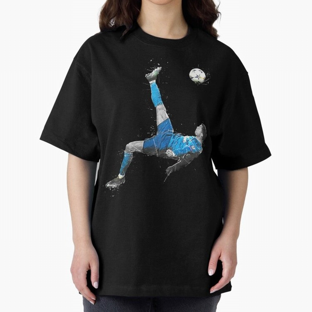 Cristiano Ronaldo Oversized T-Shirt Bring a Vintage Feel to Global Football Passion for FIFA World Cup 2026 USA Canada Mexico, Connected to Cristiano Ronaldo, Germany, Tournament Hype, Historic Matchups, Family Viewing Parties and Global Sports