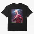 Cristiano Ronaldo New Oversized T-Shirt Stand with Global Football Passion for FIFA World Cup 2026, Capturing Cristiano Ronaldo, Portugal, Spain and Germany, Fan Favorite Moments, National Team Passion, Big Match Drama and Soccer History; Built for