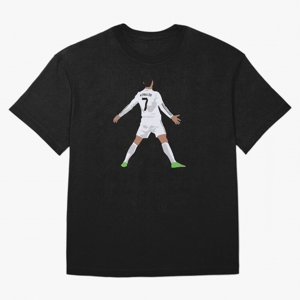 Cristiano Ronaldo Oversized T-Shirt Follow the Final Road of FIFA World Cup 2026 Highlighting Messi, Argentina, France and Brazil Energy, Sports Nostalgia, International Competition, Famous Players and Unforgettable Victories; Perfect for People