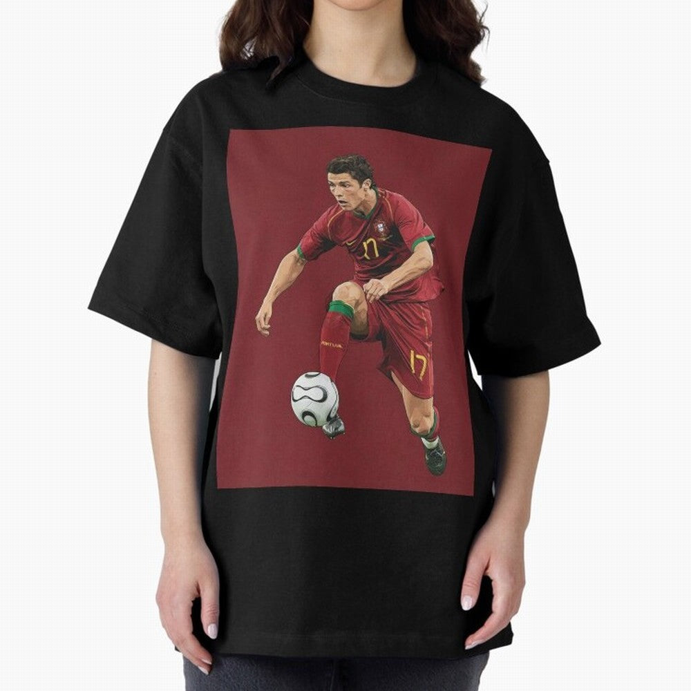 Ronaldo Oversized T-Shirt Bring Retro Soccer Energy to Global Football Passion for FIFA World Cup 2026 Group Stage, Driven by Messi and Cristiano Ronaldo, Argentina, France and Brazil, Goal Celebration Energy, Supporter Heritage, Football Icons and