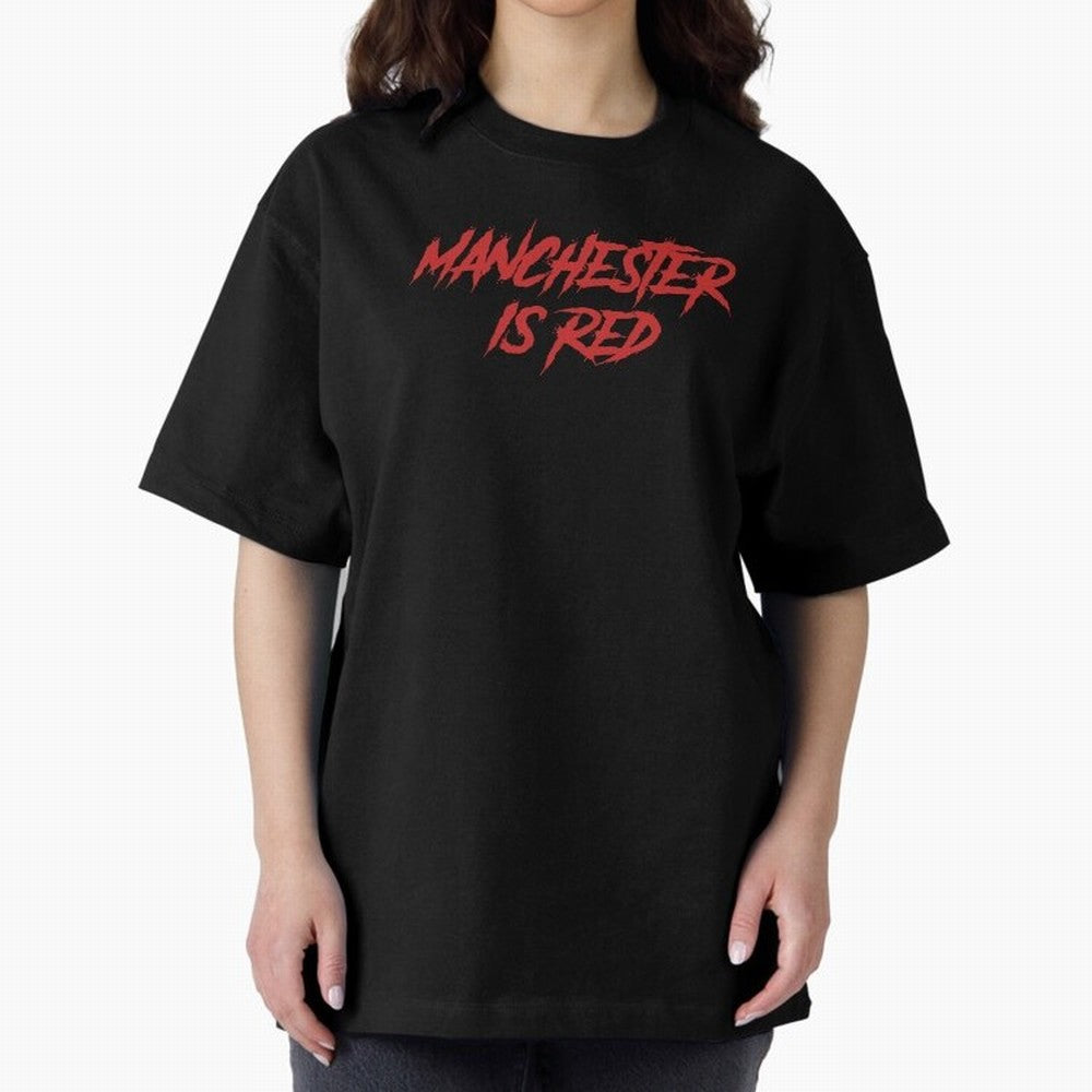 Manchester Is Red Oversized T-Shirt Bring Champion Energy into FIFA World Cup 2026 for Fans of Neymar, Haaland and Cristiano Ronaldo and Spain, Bringing Football History, Final Match Energy, Crowd Noise and Once in a Lifetime Moments; Great for