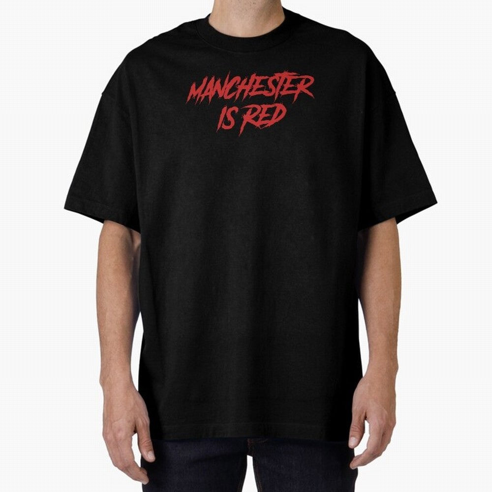 Manchester Is Red Oversized T-Shirt Bring Champion Energy into FIFA World Cup 2026 for Fans of Neymar, Haaland and Cristiano Ronaldo and Spain, Bringing Football History, Final Match Energy, Crowd Noise and Once in a Lifetime Moments; Great for