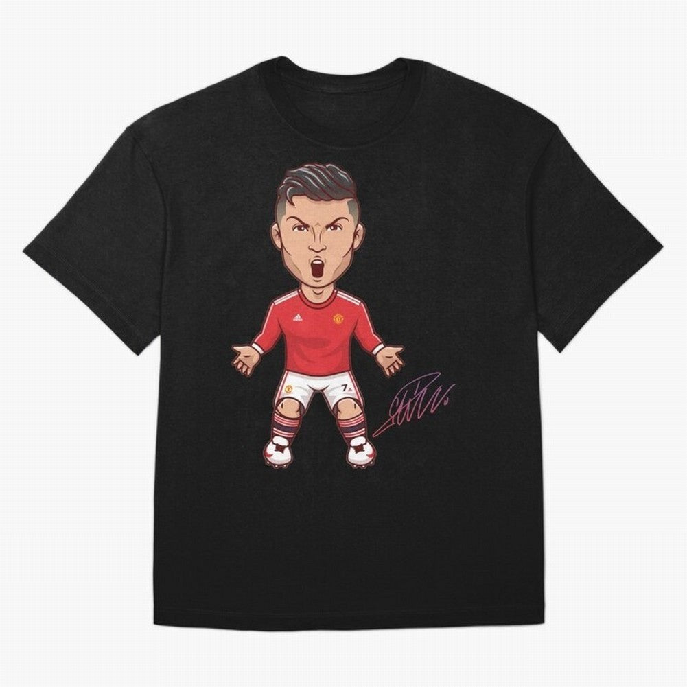 Cristiano Ronaldo CR7 Signature Oversized T-Shirt Celebrate Global Football Passion for FIFA World Cup 2026 USA Canada Mexico, Centered on Messi, England, Worldwide Fan Energy, Dramatic Goals, Stadium Lights and Championship Celebrations; Built for