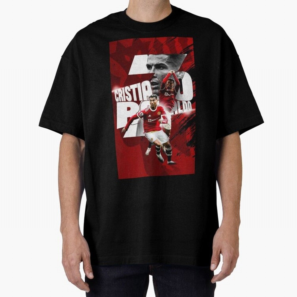 Cristiano Ronaldo Illustration Oversized T-Shirt Experience the FIFA World Cup 2026 Group Stage Journey through Messi, Neymar and Mbappe Highlights, Netherlands Pride, Global Supporter Spirit, Legendary Goals, National Colors and Tournament