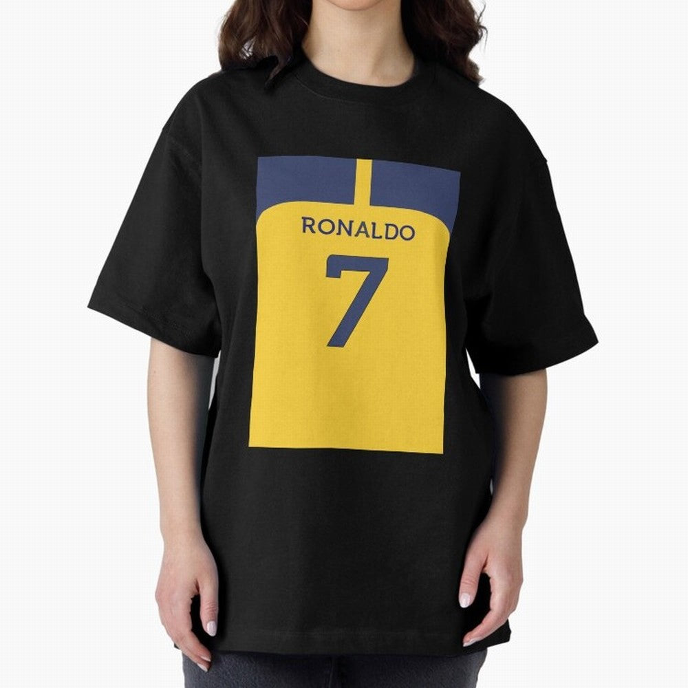 Cristiano Ronaldo Al Nassr Oversized T-Shirt Show Your Love for FIFA World Cup 2026 USA Canada Mexico Inspired by Mbappe, England, France and Netherlands Energy, Football Passion, Legendary Performances, Festival Vibes and Supporter Community;