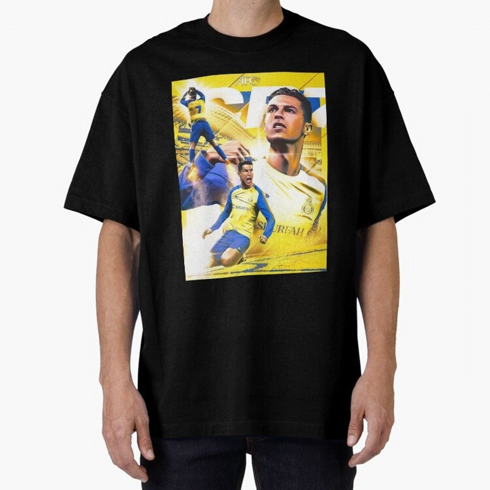 Cristiano Ronaldo Al-Nassr Football Club Oversized T-Shirt Carry National Pride through the FIFA World Cup 2026 Group Stage Journey through Neymar, Haaland and Cristiano Ronaldo Highlights, France and Portugal Pride, Sports Nostalgia, International