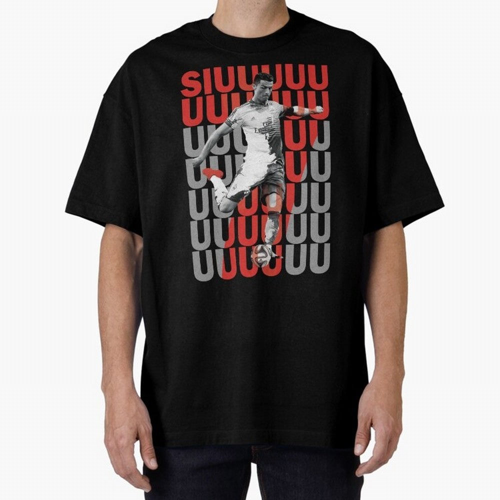 Siuuuuuu Cristiano Ronaldo Classic Oversized T-Shirt Experience the Global Stage of FIFA World Cup 2026 USA Canada Mexico Capturing Neymar, Portugal Energy, Football History, Final Match Energy, Crowd Noise and Once in a Lifetime Moments; Perfect