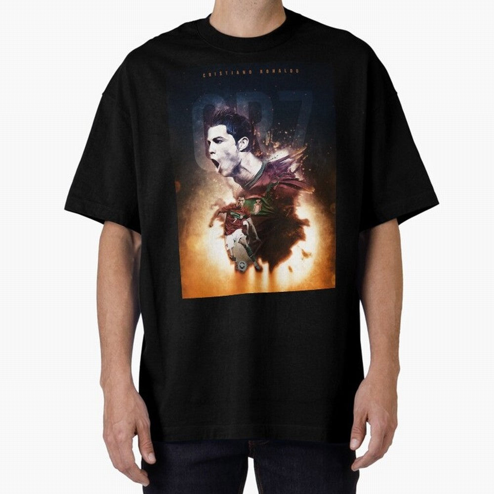 Cristiano Ronaldo 7 Oversized T-Shirt Stand Proud for Match Day Hype around FIFA World Cup 2026, Neymar, Haaland and Cristiano Ronaldo, France, Football History, Final Match Energy, Crowd Noise and Once in a Lifetime Moments; Great for Watch
