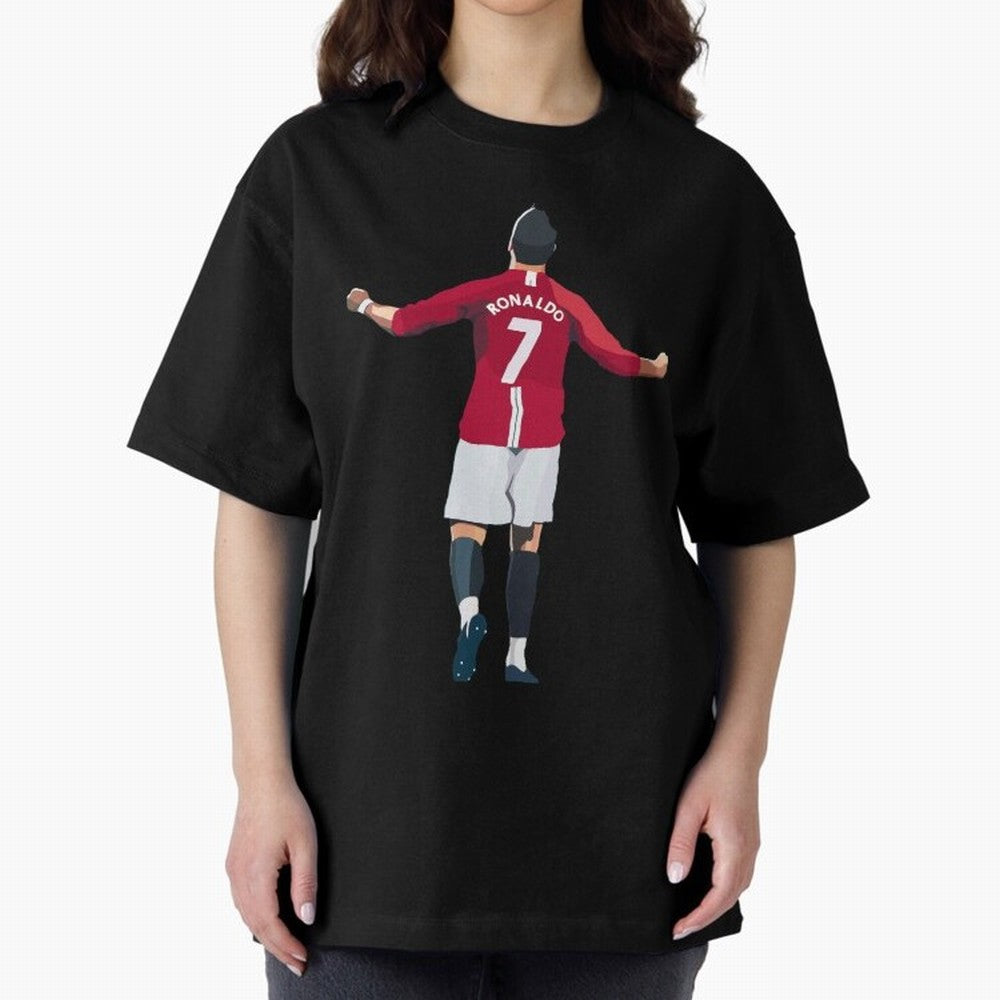 Cristiano Ronaldo Active Oversized T-Shirt Represent Football Lovers during FIFA World Cup 2026 for Fans of CR7 and Netherlands, Bringing Fan Favorite Moments, National Team Passion, Big Match Drama and Soccer History; Made for Collectors Who Enjoy