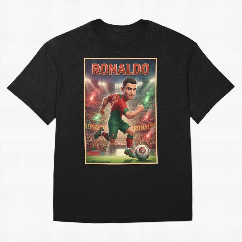 Ronaldo Oversized T-Shirt Feel Match Day Hype around FIFA World Cup 2026 USA Canada Mexico, Mbappe, Brazil, Goal Celebration Energy, Supporter Heritage, Football Icons and Worldwide Tournament Joy; Ideal for Fans Who Follow Messi, Cristiano