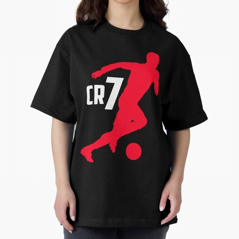 Cristiano Ronaldo Oversized T-Shirt Celebrate Classic Football Spirit in FIFA World Cup 2026 USA Canada Mexico for Fans of Neymar and France and Portugal, Bringing Global Supporter Spirit, Legendary Goals, National Colors and Tournament