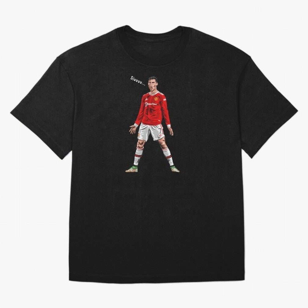 Christiano Ronaldo CR7 Siuuuuu... Oversized T-Shirt Fuel Your Fan Pride for FIFA World Cup 2026 Spirit, Capturing France, Haaland and Mbappe, Football History, Final Match Energy, Crowd Noise and Once in a Lifetime Moments; Made for Collectors Who