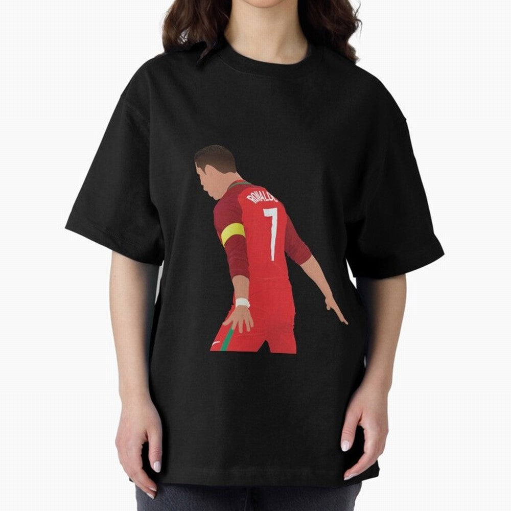 Cristiano Ronaldo - Portugal Oversized T-Shirt Enjoy FIFA World Cup 2026 Spirit, with Argentina, Cristiano Ronaldo, Stadium Memories, Football Loyalty, International Chants and Championship Tradition; Perfect for Supporters Who Want Bold Football