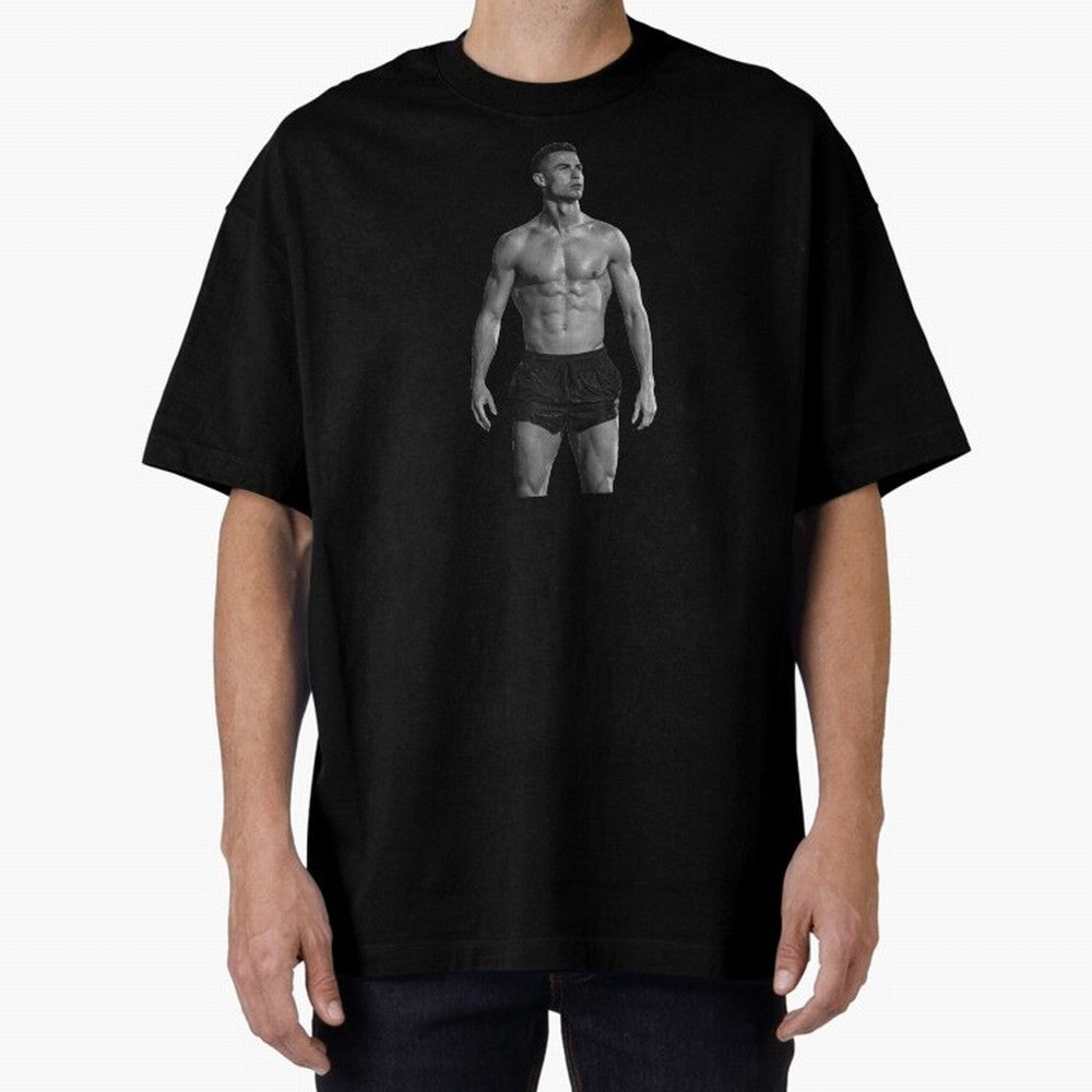Cristiano Ronaldo Oversized T-Shirt Stand Out with Spirit from Match Day Hype around FIFA World Cup 2026, Messi and Cristiano Ronaldo, France and Portugal, Global Supporter Spirit, Legendary Goals, National Colors and Tournament Celebration; Ideal