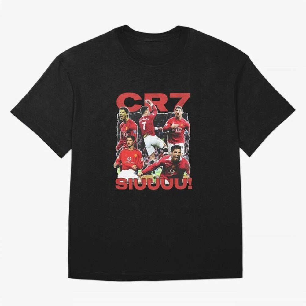 Retro Cristiano Ronaldo Manchester United Oversized T-Shirt Share the Excitement of FIFA World Cup 2026 USA Canada Mexico for Fans of Cristiano Ronaldo and Portugal, Spain and Germany, Bringing Game Day Rituals, Football Legends, Country Pride and