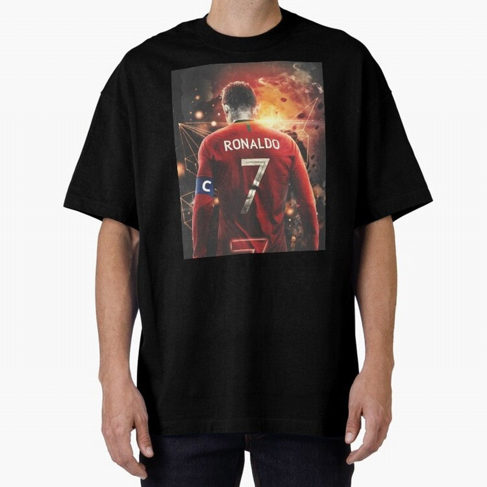 Cristiano Ronaldo Art iPad Case _amp_ Skin Oversized T-Shirt Bring Home Global Football Passion for FIFA World Cup 2026 USA Canada Mexico, Inspired by Mbappe, England and Germany, Stadium Memories, Football Loyalty, International Chants and