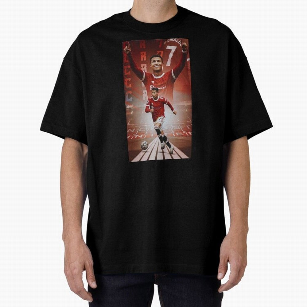 Cristiano Ronaldo Manchester Home 202122 , Ronaldo Gifts, Ronaldo Best Selling , Ronaldo Top Items Oversized T-Shirt Bring a Vintage Feel to FIFA World Cup 2026 USA Canada Mexico Celebrating Haaland and Mbappe, France Energy, Football Festival