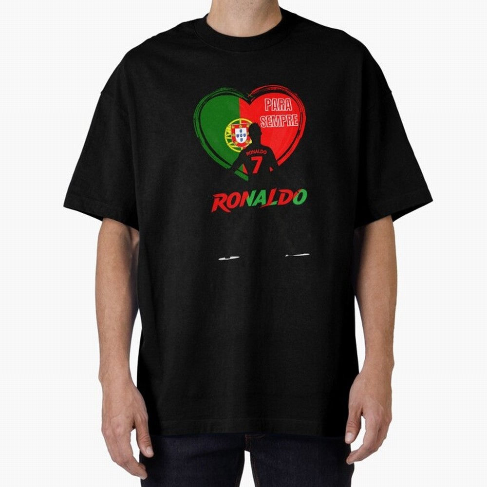 Love Cristiano Ronaldo Oversized T-Shirt Relive Global Football Passion for FIFA World Cup 2026 Group Stage, Highlighting Mbappe and Neymar, Brazil, Soccer Culture, Superstar Moments, National Team Dreams and Competitive Fire; Perfect for People