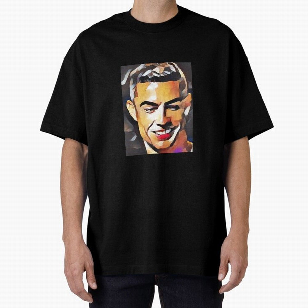 Cristiano Ronaldo Oversized T-Shirt Relive the Noise and Pride of the FIFA World Cup 2026 Group Stage Journey through Haaland Highlights, Brazil, Portugal and Argentina Pride, Vintage Soccer Flavor, Modern Football Stars, National Flags and Final