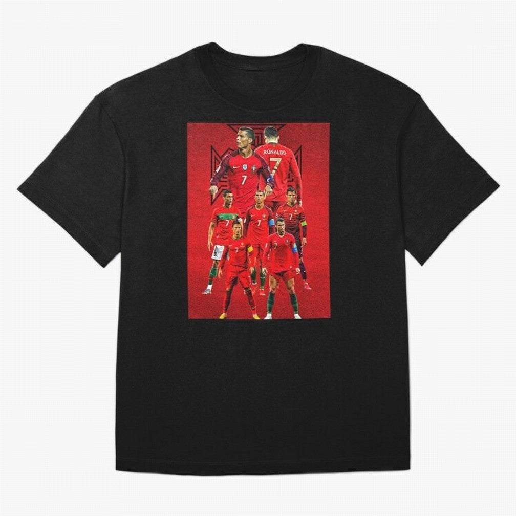 ronaldo Oversized T-Shirt Cheer for FIFA World Cup 2026 Capturing CR7 and Messi, Brazil Energy, Classic Soccer Heritage, Championship Pressure, Fan Loyalty and International Pride; Made for Die Hard Supporters, Soccer Lovers, Game Day Photos and