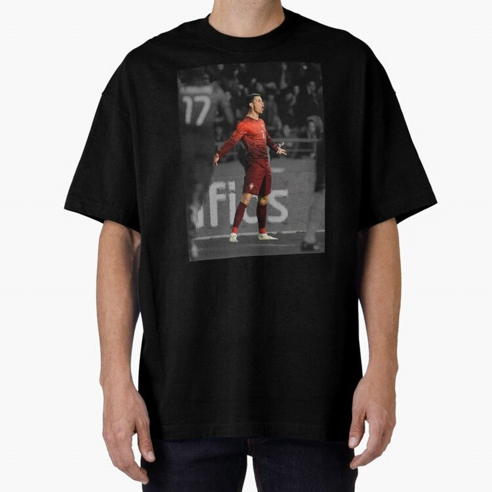 Cristiano Ronaldo Siuuuuuu,Ronaldo Gifts, Ronaldo Best Selling , Ronaldo Top Items Oversized T-Shirt Cheer for FIFA World Cup 2026 Group Stage Capturing Cristiano Ronaldo, Argentina, France and Brazil Energy, Worldwide Fan Energy, Dramatic Goals,