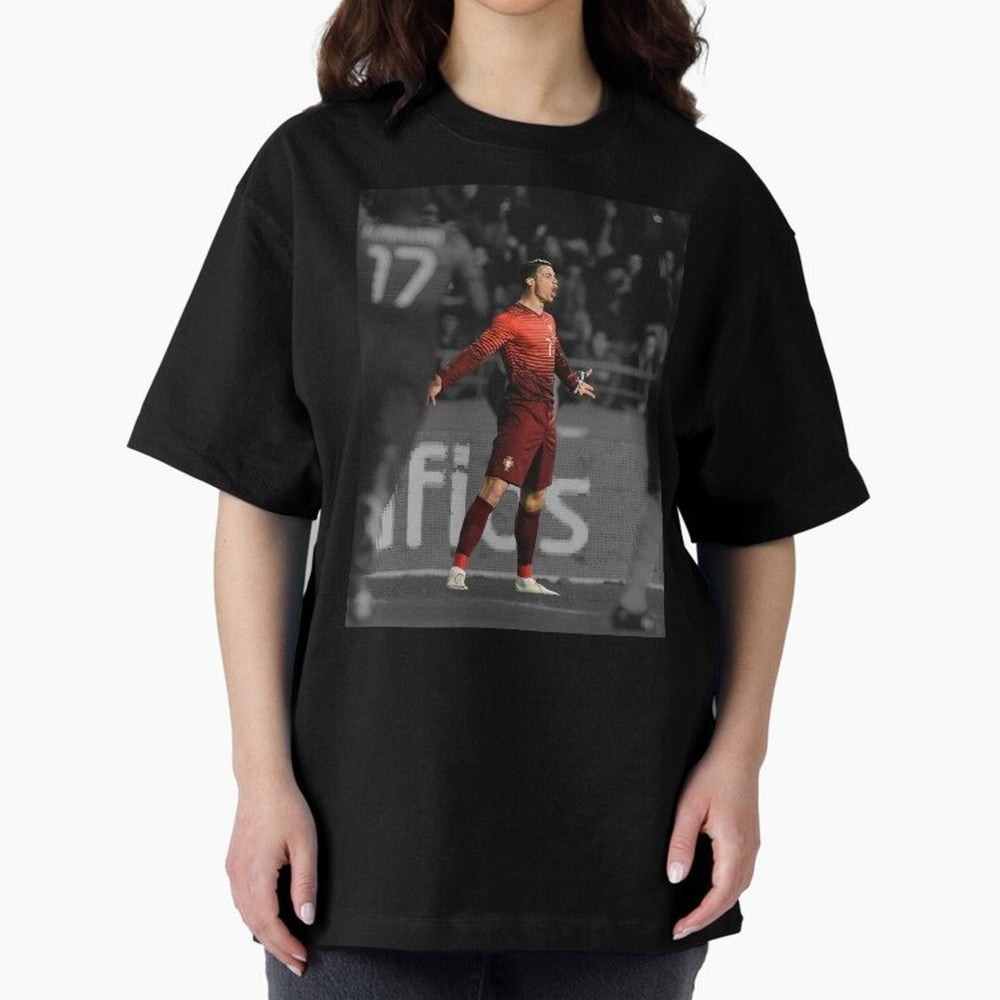 Cristiano Ronaldo Siuuuuuu,Ronaldo Gifts, Ronaldo Best Selling , Ronaldo Top Items Oversized T-Shirt Cheer for FIFA World Cup 2026 Group Stage Capturing Cristiano Ronaldo, Argentina, France and Brazil Energy, Worldwide Fan Energy, Dramatic Goals,
