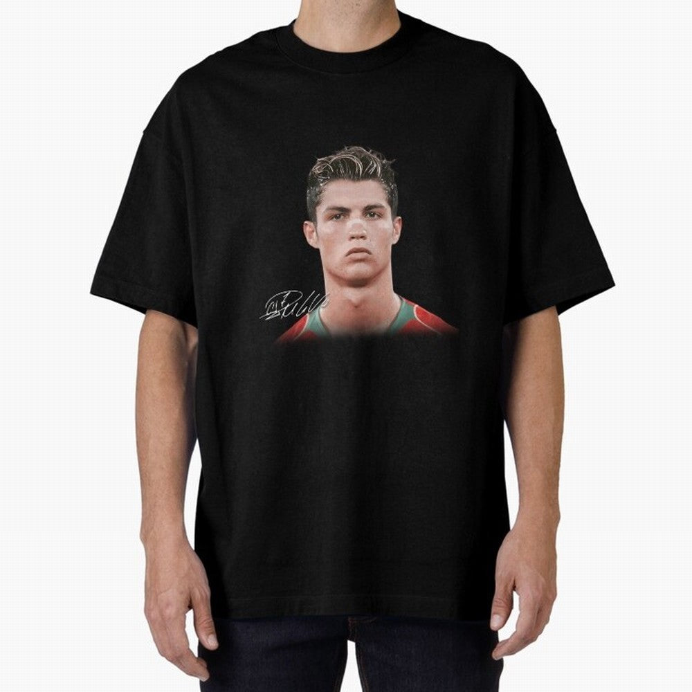 Cristiano Ronaldo Oversized T-Shirt Make Every Match About Match Day Hype around FIFA World Cup 2026, CR7 and Messi, England and Germany, Match Day Excitement, Supporter Culture, Golden Goals and Global Football Passion; Great for Watch Parties,