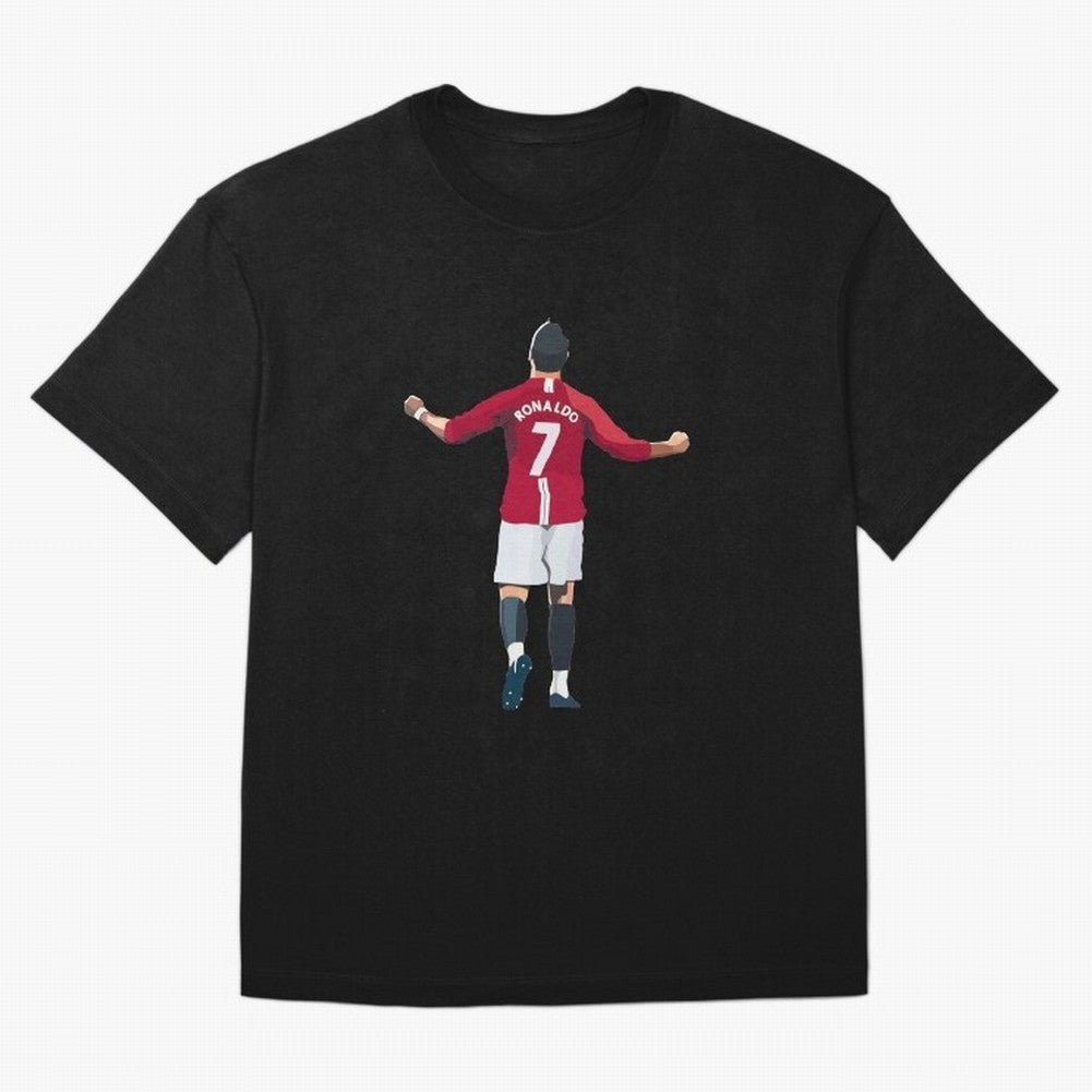 Cristiano Ronaldo Oversized T-Shirt Celebrate National Team Dreams in FIFA World Cup 2026 USA Canada Mexico for Fans of CR7 and Messi and Spain, Bringing Sports Nostalgia, International Competition, Famous Players and Unforgettable Victories; Ideal