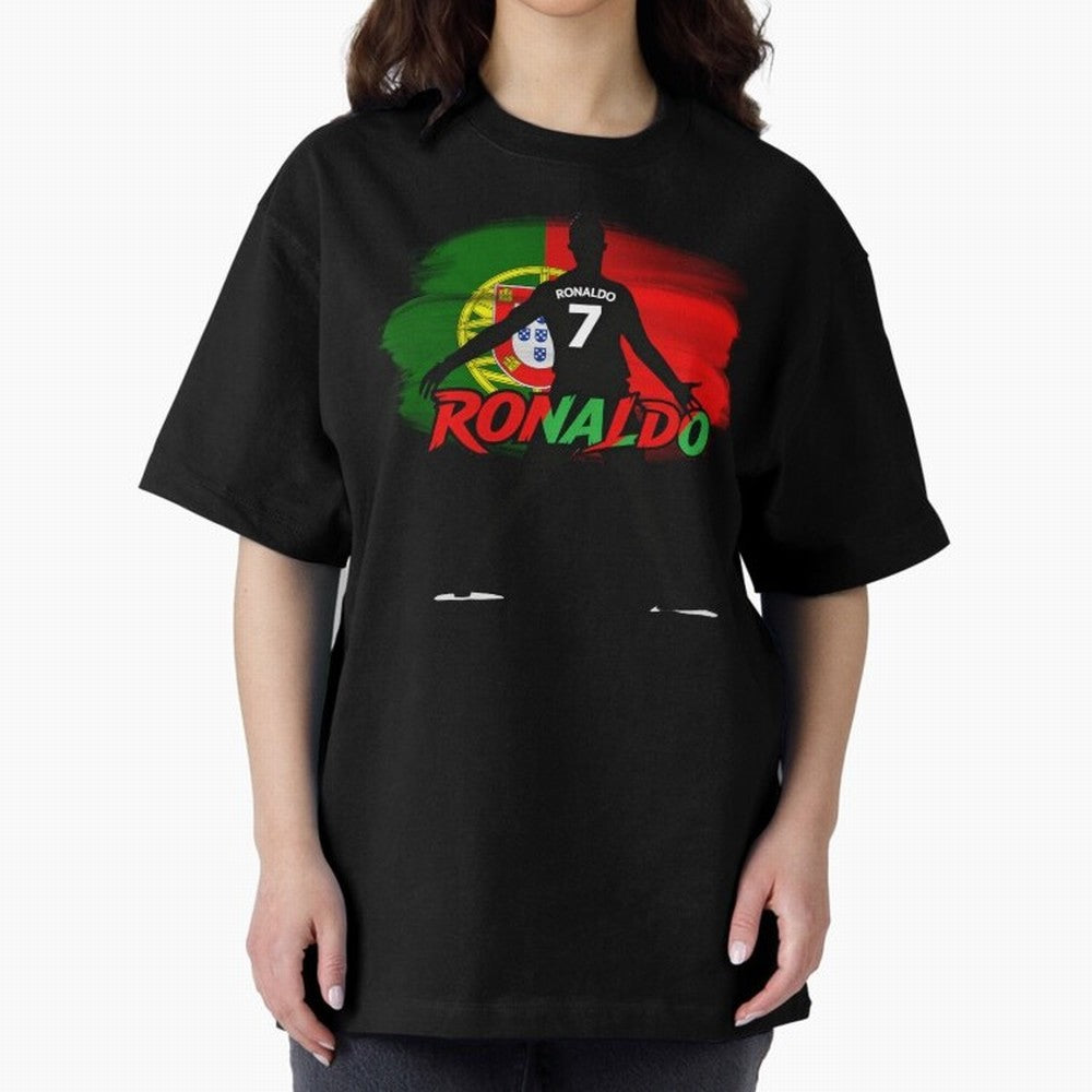 Portugal CR7 Fan World Cup Oversized T-Shirt Turn Up for FIFA World Cup 2026 USA Canada Mexico Spirit, Built around France, Haaland, Champion Mindset, Group Stage Buzz, Knockout Tension and Passionate Fan Culture; Perfect for Fans, Collectors,