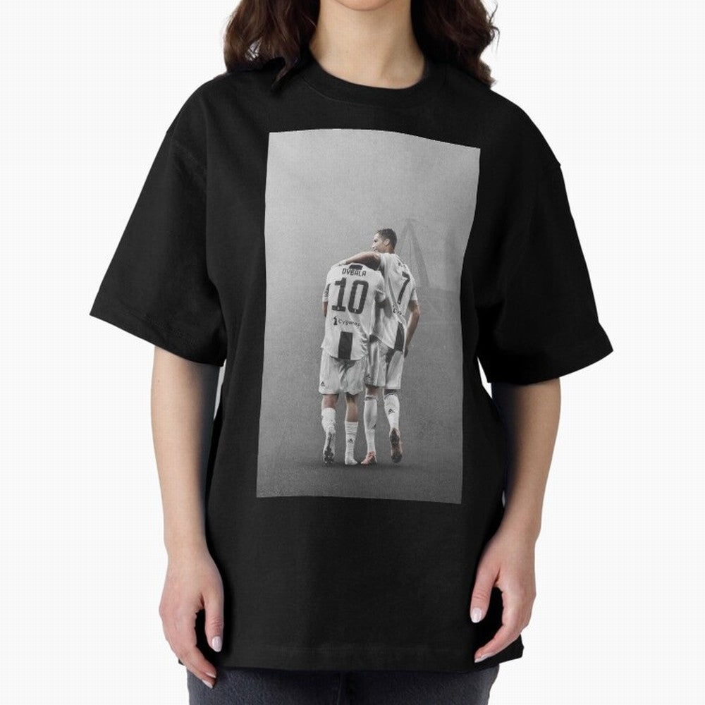 ronaldo with paulo dybala Oversized T-Shirt Relive Legendary Nights from FIFA World Cup 2026 USA Canada Mexico Spirit, Driven by Argentina and Brazil, Messi and Cristiano Ronaldo, Champion Mindset, Group Stage Buzz, Knockout Tension and Passionate