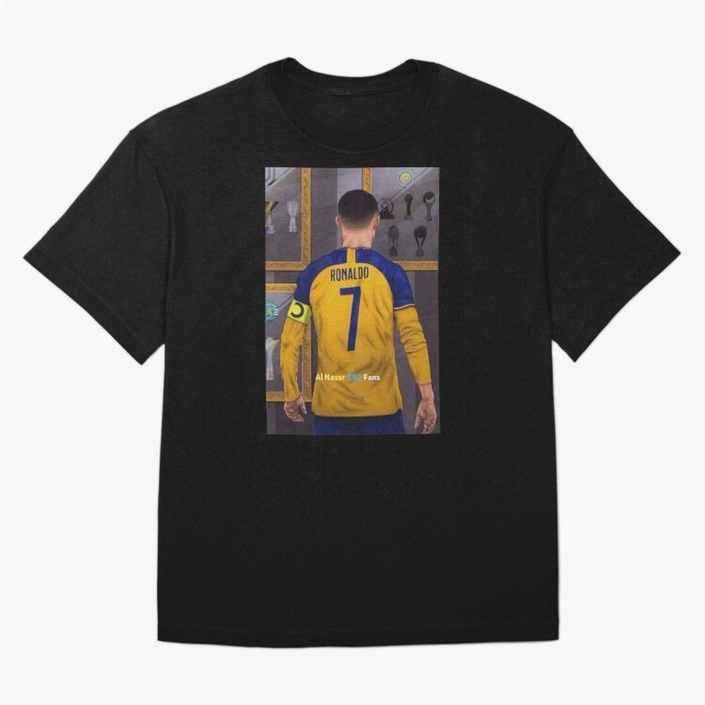 Al Nassr -Cristiano Ronaldo CR7 2023 Oversized T-Shirt Turn Up for Match Day Hype around FIFA World Cup 2026, Messi, Argentina, France and Brazil, Stadium Memories, Football Loyalty, International Chants and Championship Tradition; Great for Watch