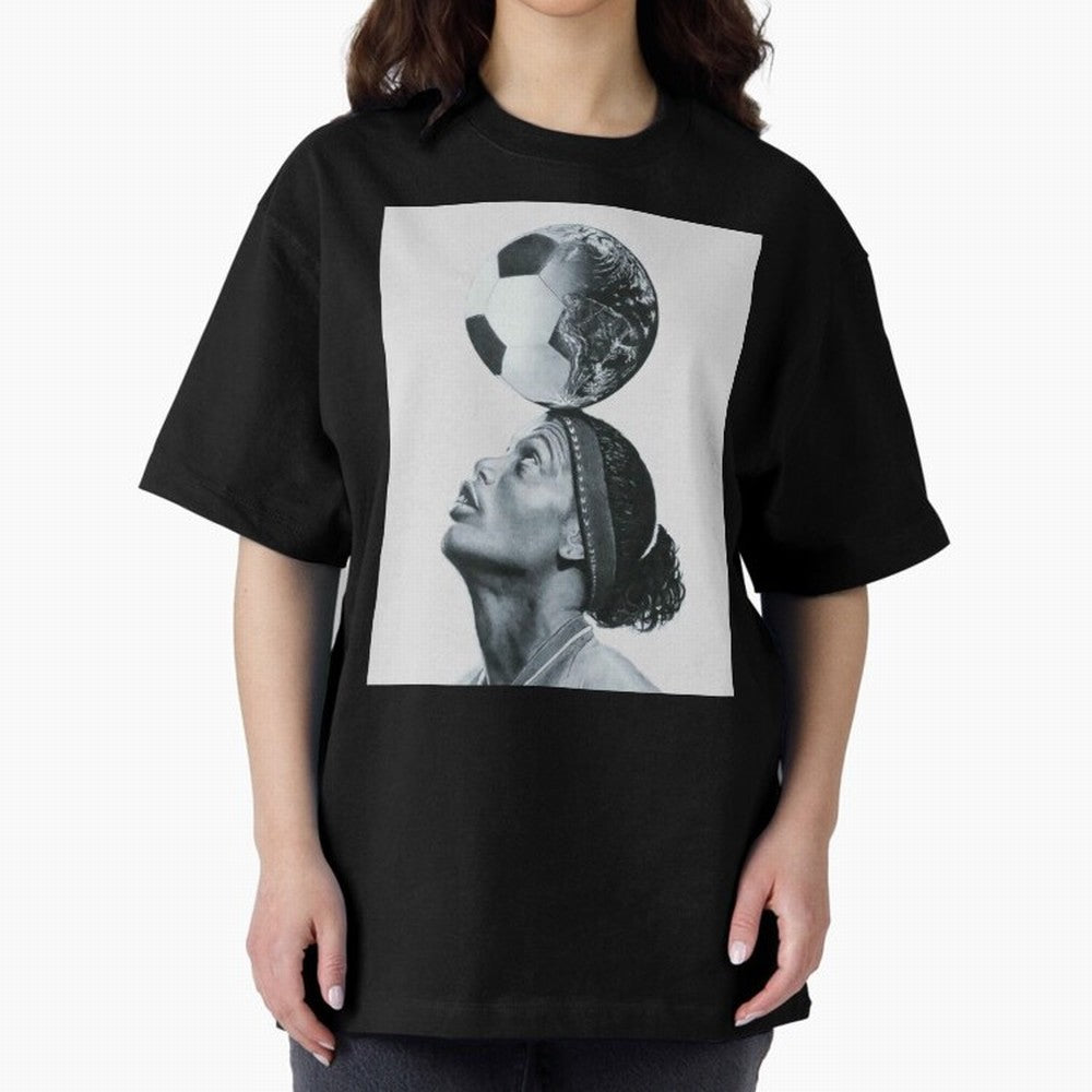 Art Ronaldinho Illustration Oversized T-Shirt Build the FIFA World Cup 2026 USA Canada Mexico Journey through Messi, Neymar and Mbappe Highlights, England and Germany Pride, Game Day Rituals, Football Legends, Country Pride and the Road to the